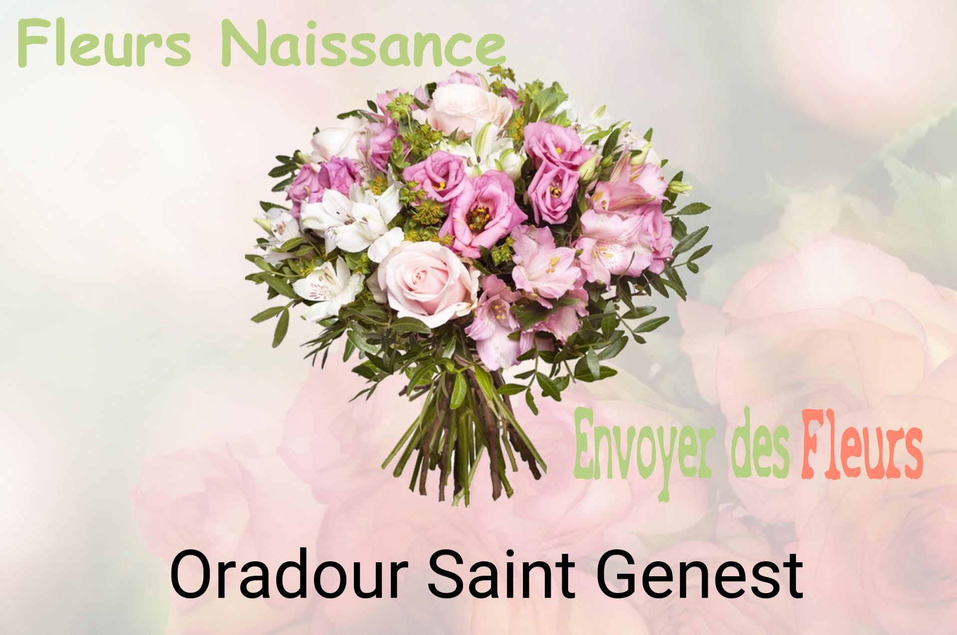 Bouquet de fleurs de naissance livré à Oradour-Saint-Genest